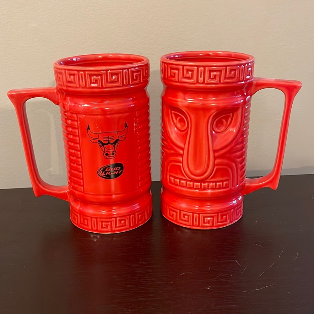 Chicago Bulls Tiki Mugs